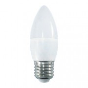 Лампа светодиодная LED E27, ПРОГРЕСС Standard, Свеча С37, 7W, 220V, белый свет (10*10)