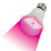 Лампа светодиодная для растений LED-A60-9W/SP/E27/CL ALM01WH, форма «А», прозрачная колба, Uniel (09645)