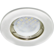 Светильник светодиодный встр. потолочный Ecola Light MR16 DL90 GU5.3, плоский, перлам. серебро 30×80 (FP1611EFY)