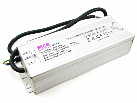 Драйвер 200W, AC85-265, 30-36V, 6A, IP67