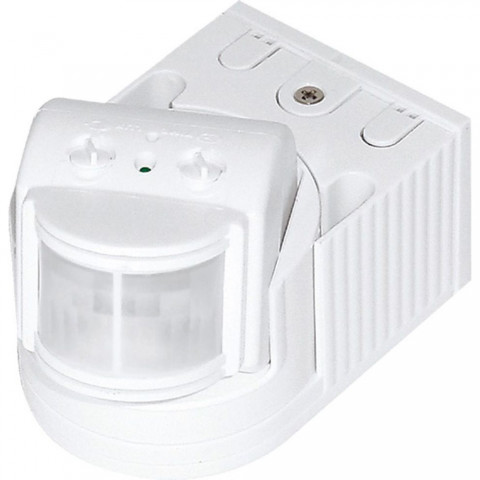 Датчик движения 1200W 12m 180° белый, SEN8/LX118B