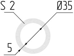 Протекторное кольцо для светильника диаметр 35 мм