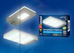 Подсветка светодиодная для стеклянных полок Uniel ULE-C01-1,5W/NW IP20 SILVER