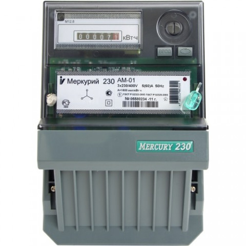 Электросчетчик МЕРКУРИЙ 230 AM-01, 380V, 60A