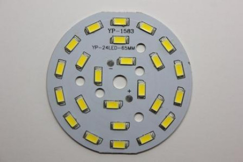 Плата светодиодная алюминиевая LED-24, 8W, 4000K, d-50 мм (Refond)