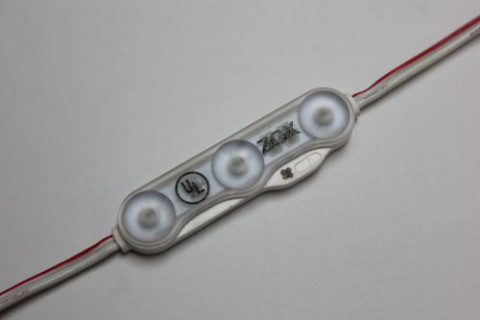 Модуль светодиодный SMD 2835, 3LED, ZS-7015, 6500K, (с линзой) 12V