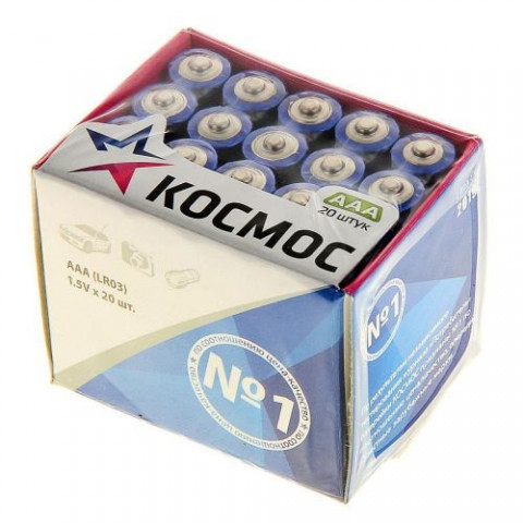 Батарейка Космос LR03 (AAA) Alkaline, 1.5V