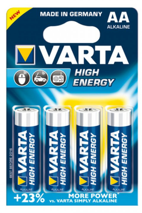 Батарейка VARTA High Energy LR6 (AA), Alkaline,1.5V