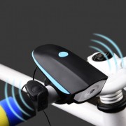 Фонарь светодиодный велосипедный + сигнал, аккумуляторный, с зарядкой через USB