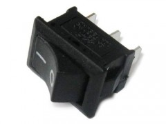 Выключатель клавишный 250V/6A (4c)  ON-OFF, черный Mini (RWB-208, SC-768), REXANT