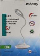 Светильник настольный (LED)  Smartbuy-5W, белый (SBL-CR-5-W-White)