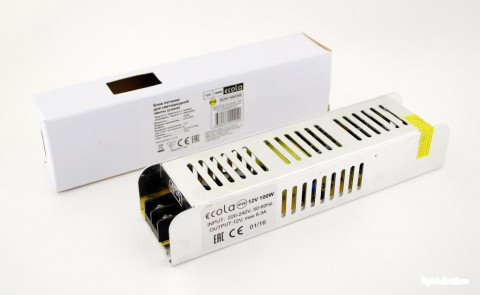 Блок питания Ecola LED Strip Power Supply 100W, 220V-12V, IP20, плоский и узкий (B2N100ESB)