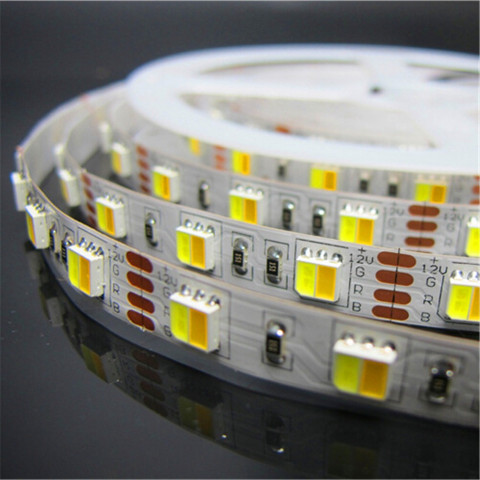 Лента светодиодная двойного свечения SMD 5052, 60LED/m, IP20, 12V, 14.4W/m, 3000-6000K, 1 метр