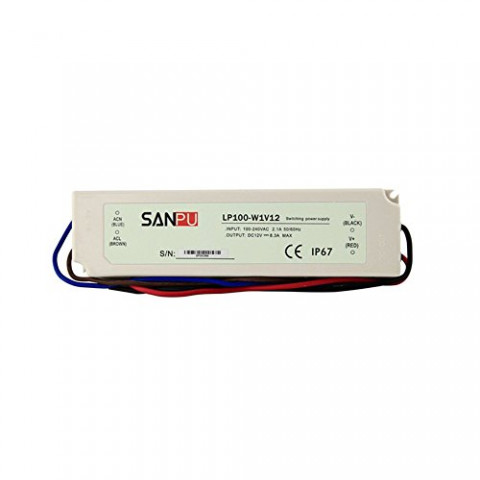 Блок питания SanPu LP100-W1 V12, 100W, 12V, 8.3A (Max), IP67