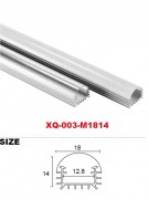 Профиль алюминиевый XQ-003-M1814, длина 2 м (экран, заглушки, крепление в комплекте)