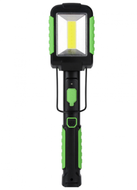 Фонарь светодиодный BORUIT YHX-0376 Worklight Rechargeable 5W, SMD+RED, магнитное основание, поворотный, 3*AAA, micro USB