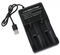 Зарядное устройство для 2 аккумуляторов YHX-4151, USB
