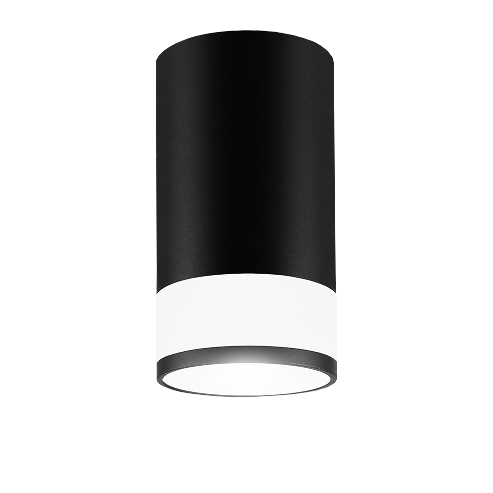 Светильник светодиодный накладной EKS под лампу gu10, ART GLASS, 55×100, черный
