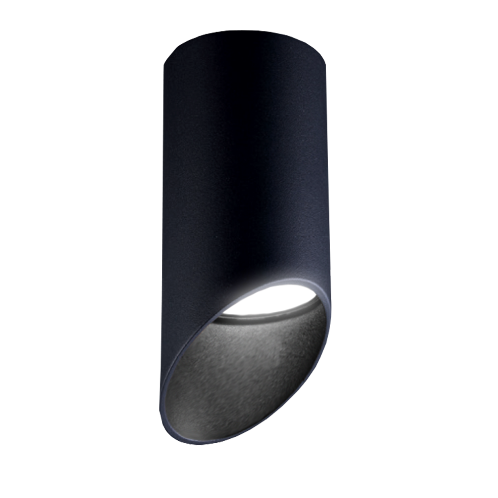 Светильник светодиодный накладной EKS под лампу gu10, ART FLUTE, 55×130, черный