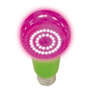 Лампа светодиодная для растений LED-A60-15W/SPSB/E27/CL PLP30GR, форма «А», прозрачная колба, спектр для рассады и цветения