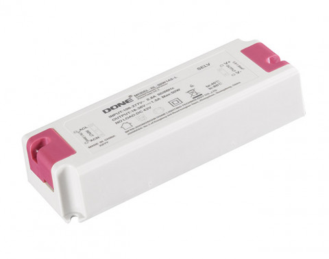 Драйвер DONE-DL-50W600-L, 50W, 43-86V, 600mA, IP20