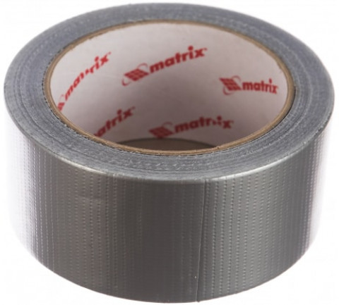 Клейкая лента армированная 48мм х 25м, MATRIX, серебристая (89068)
