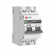 Автоматический выключатель EKF (BA47-63), 2p, 10A, «С»