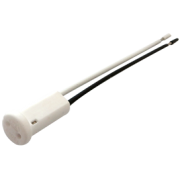 Патрон для ламп G4, керамический торцевой с проводами 2*8 см, Ecola base (AB04LWPAY)