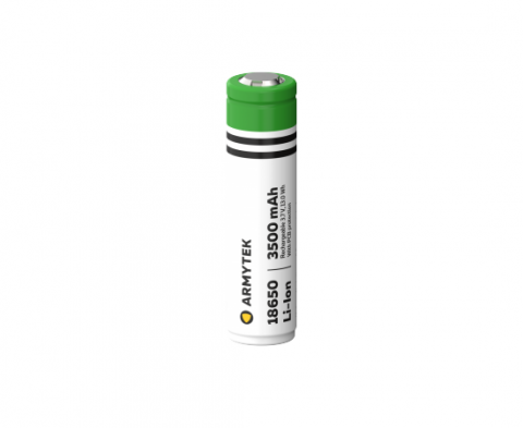 Аккумулятор Armytek 18650, 3500mA, 3.7V, Li-ion (защищенный)