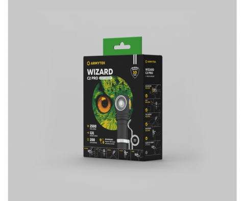 Фонарь светодиодный Armytek Wizard C2 Pro Magnet, USB, белый (F08701C)