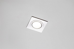 Светильник встраиваемый CAST 79 BRUSHED SILVER, MR16, квадратный, поворотный, алюмин. литье, серебро, 80 мм, MaxLight (00-00000577)