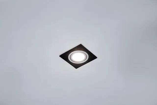 Светильник встраиваемый CAST 81 BLACK, MR16, квадратный, поворотный, черный, алюмин. литье, MaxLight (00-00000886)