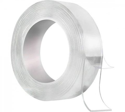 Лента клейкая TORSO, прозрачная, двусторонняя, акриловая, 12 мм х 3 м (5180089)