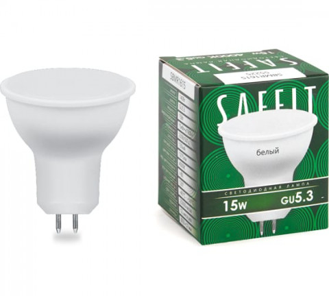 Лампа светодиодная LED GU5.3, SAFFIT, MR16, 15W, 4000K. 230V