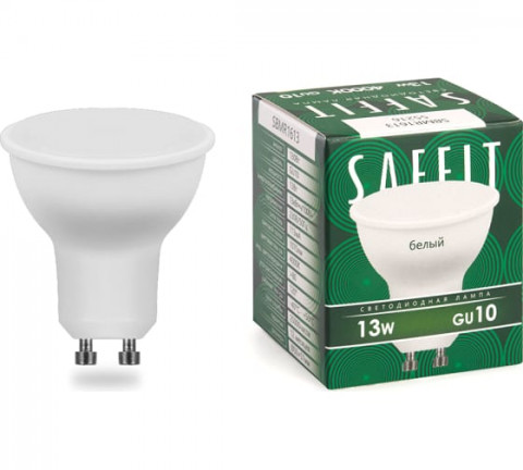 Лампа светодиодная LED GU10, SAFFIT, MR16, 13W, 4000K. 230V