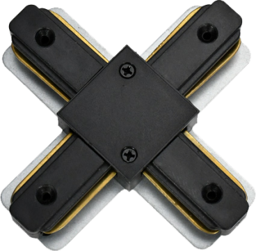 Однофазный коннектор 220V X-образный, черный