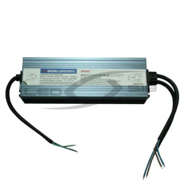 Блок питания LS IP67, 24V, 110-265V, 250W, 10.42A, влагозащищенный, Slim, 210*76*21 HH (УТ000009138)