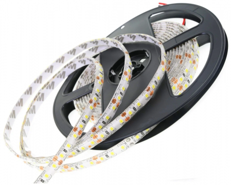 Лента светодиодная SMD 2835, 120LED/m, IP20, 12V, 10W, 4000K, 8 mm (10м)