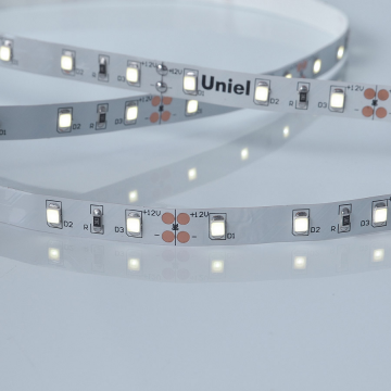 Лента светодиодная Uniel ULS-M11-2835-60LED-m-8mm-IP20-DC12V-4,8W-m-4M-6500K PROFI, гибкая на самоклеящейся основе, катушка 4м (1 метр) (UL-00007998)