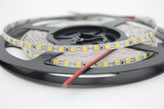 Лента светодиодная SMD 2835, 120LED/m, IP20, 12V, 10W, 4000K, 5 mm, 1 метр
