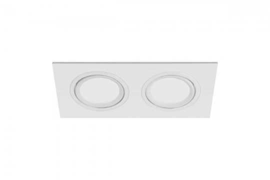 Светильник встраиваемый Deita home ZOOM DUO, MR16/GU10, 92*175мм, белый