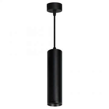 Светильник потолочный на подвесе FERON ML-1768, MR16, 35W, 230V, D55*H280мм, черный