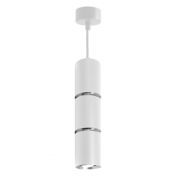 Светильник потолочный на подвесе FERON ML-1868, MR16, 35W, 230V, D55*H180мм, белый хром