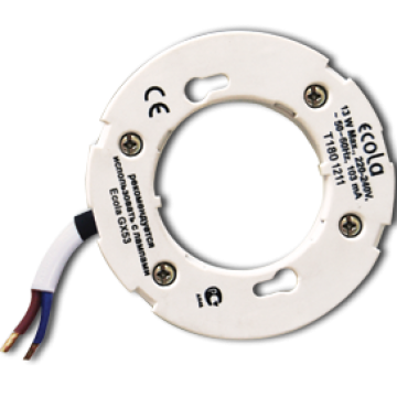 Патрон для ламп GX53, с проводами 2*10 см, Ecola base