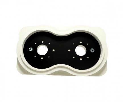 Платформа теневая черная круг DUO под светильник ART GU10 160x90x20мм