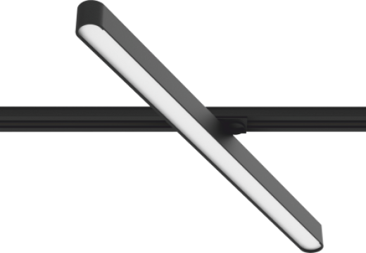 Светильник светодиодный трековый поворотный EKS, ART MONOLIT PRO 40W, 4000K, D570*33*46, однофазный, черный