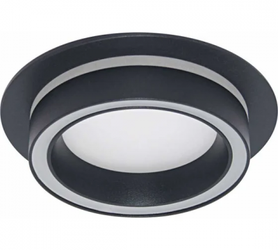 Светильник встраиваемый EKS под лампу GX53, TERRA круг, 105x40, черный
