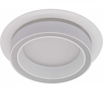 Светильник встраиваемый EKS под лампу GX53, TERRA круг, 105x40, белый