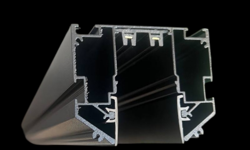 COLIBRI/КОЛИБРИ трековый профиль под гарпун 220V, черный, 2000*62*51мм, EKS,