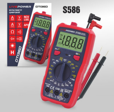 Мультиметр LIVE-POWER TD136D, цифровой ,